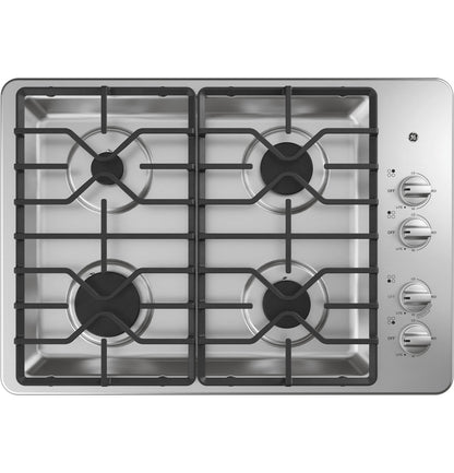 GE JGP3030SLSS 30" Built-In Gas Cooktop – Stainless Steel