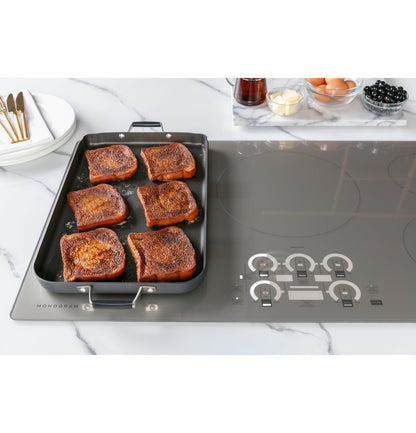 Monogram ZHU30RSTSS 30" Induction Cooktop with Precision Temperature Control - Silver