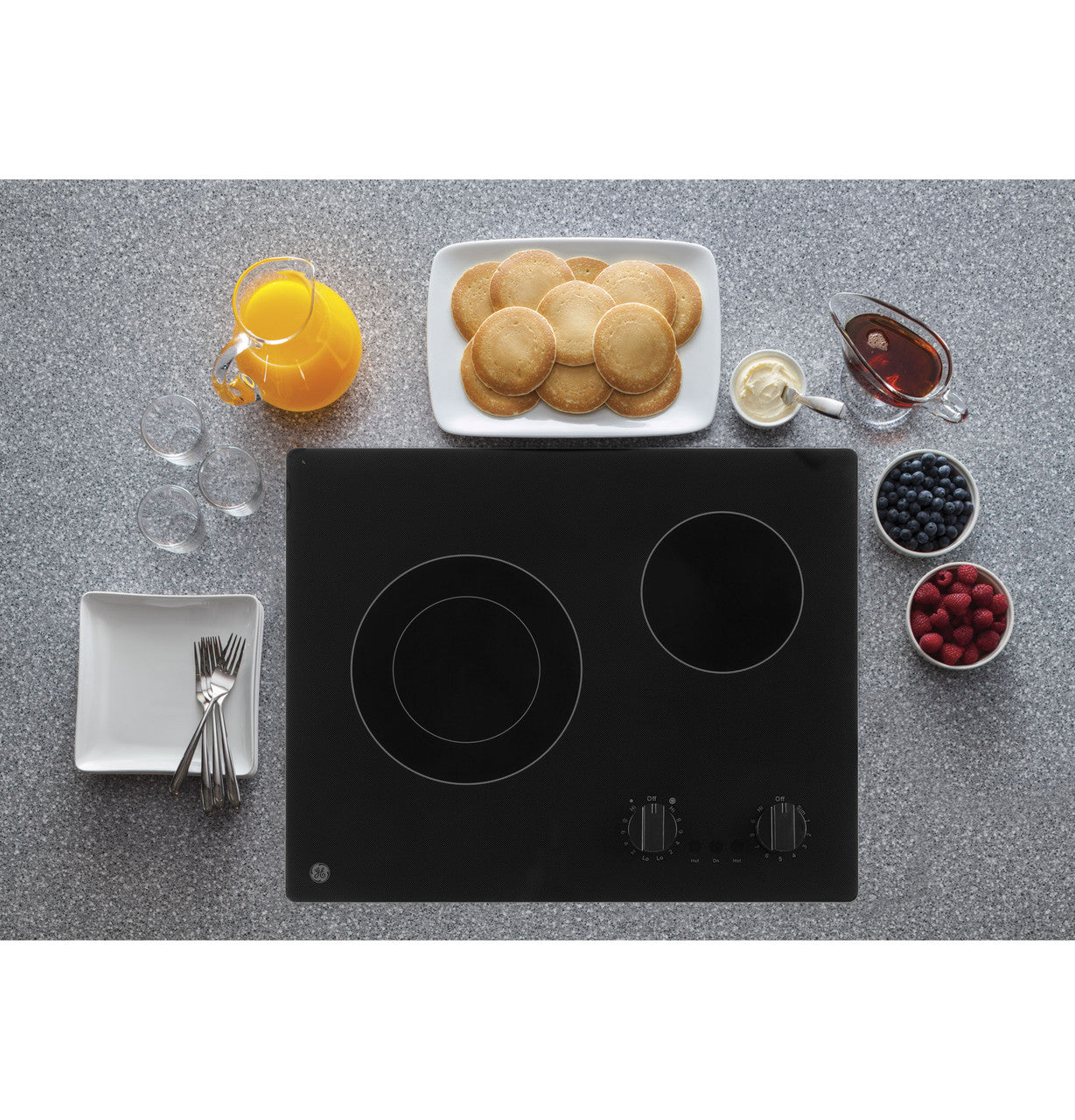 GE JP3021DPBB 21" Built-In Electric Radiant Cooktop – Black
