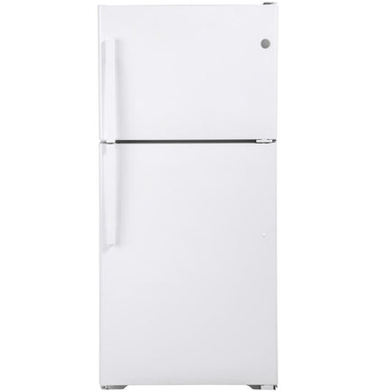 GE® ENERGY STAR® 19.2 Cu. Ft. Top‑Freezer Refrigerator GTE19DTNRWW