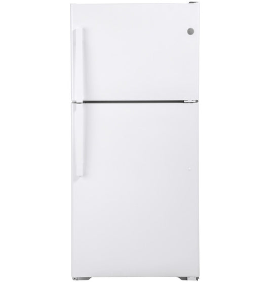 GE® ENERGY STAR® 19.2 Cu. Ft. Top‑Freezer Refrigerator GTE19DTNRWW