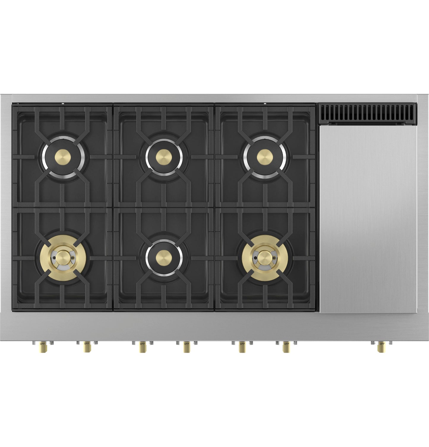 Monogram ZGU486NDTSS 48" Professional Gas Rangetop with 6 Burners & Griddle - Stainless Steel