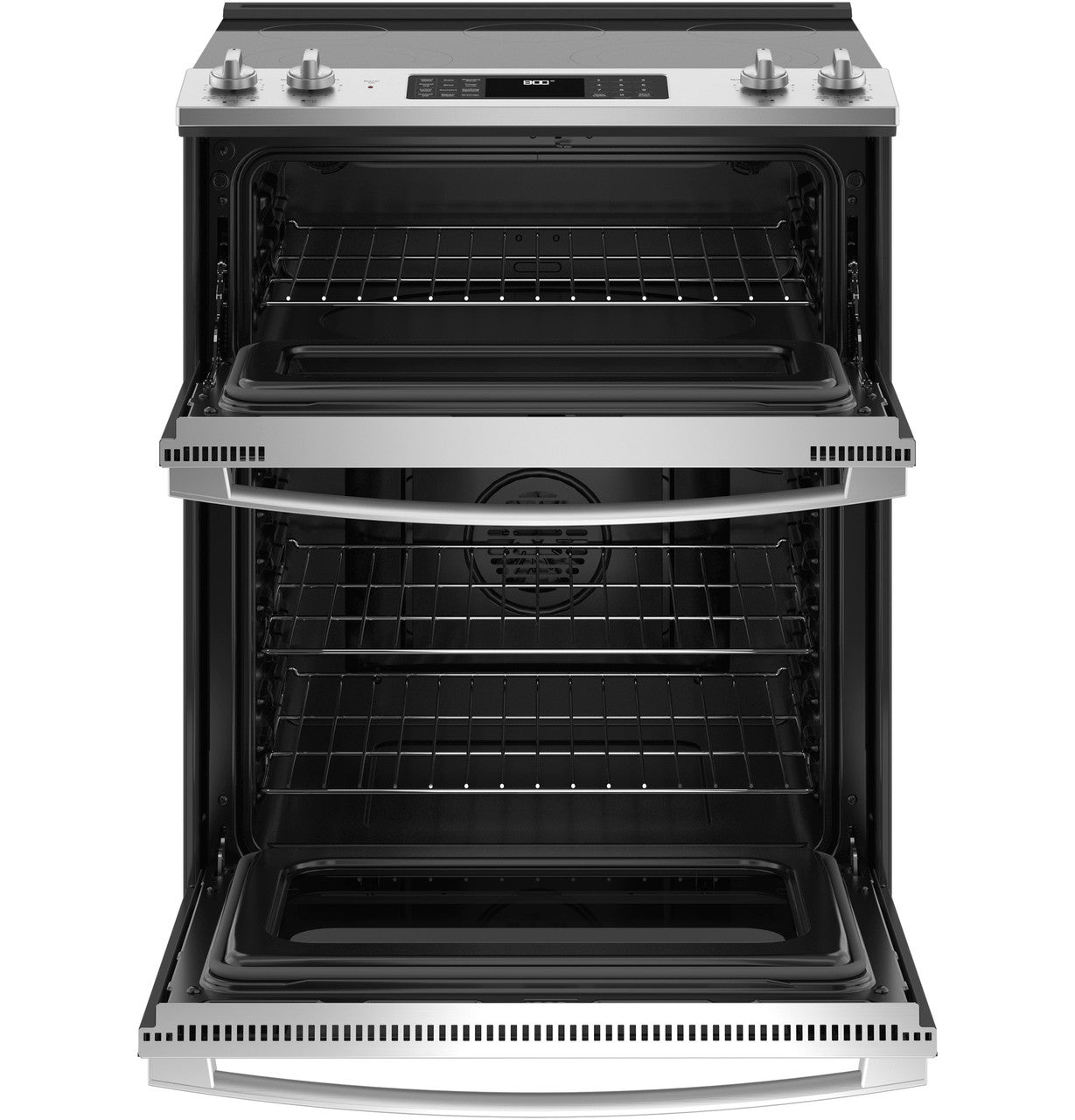 GE JSS86SPSS 30" Slide-In Electric Double Oven Convection Range – Stainless Steel