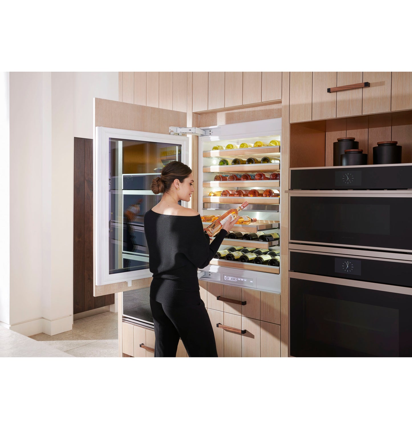 Monogram ZIW303NPPII 30″ Panel-Ready Built-In Wine Sommelier Refrigerator