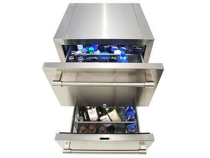 Alfresco AR-24D 24" PolarCore™ Two-Drawer Outdoor Refrigerator