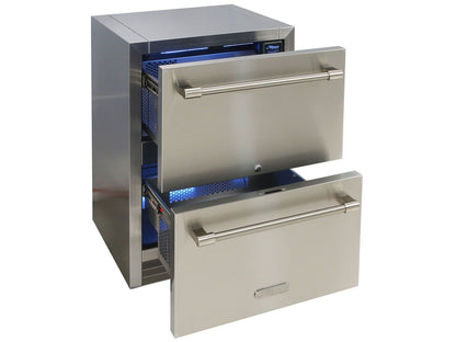 Alfresco AR-24D 24" PolarCore™ Two-Drawer Outdoor Refrigerator