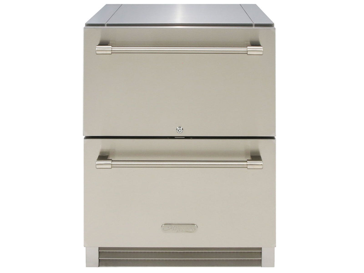Alfresco AR-24D 24" PolarCore™ Two-Drawer Outdoor Refrigerator