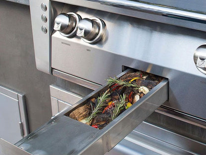 Alfresco ALXE-36C 36" Cart Gas Grill with Rotisserie and Smoker