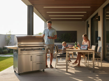 Alfresco AIPG-42C 42" Intelligent Professional Cart Gas Grill