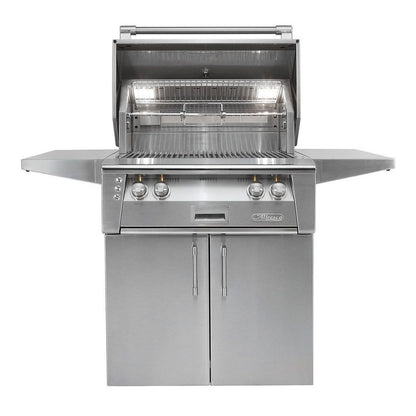 Alfresco ALXE-30C 30" Cart Gas Grill with Rotisserie and Smoker