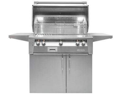 Alfresco ALXE-36C 36" Cart Gas Grill with Rotisserie and Smoker