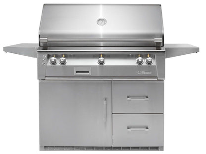 Alfresco ALXE-42SZRFG 42" Refrigerated Cart Gas Grill with Sear Zone