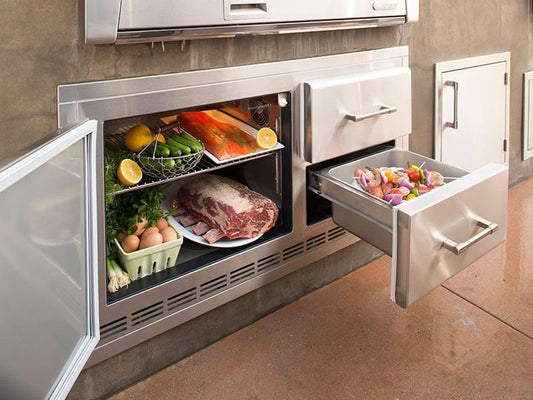 Alfresco ARXE-42 42" 7.25 Cu. Ft. Built-In Under-Grill Refrigerator