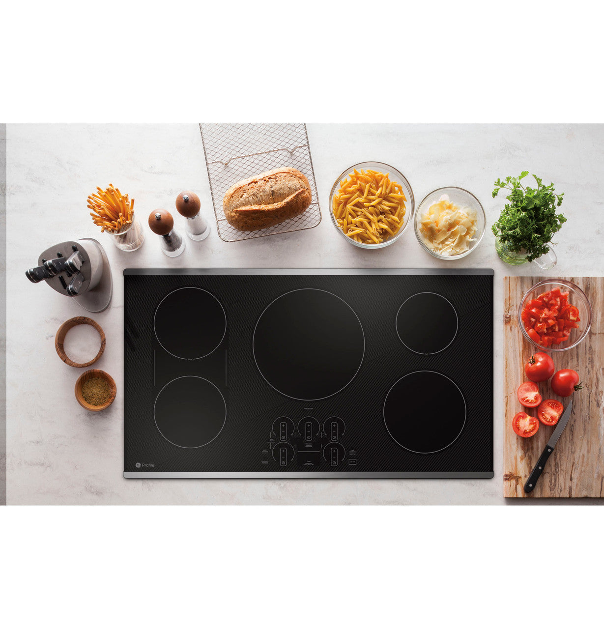 GE Profile PHP9036STSS 36-inch Smart Built-In Induction Cooktop