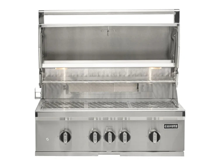 Coyote C3SL36 36" SL-Series Built-In Gas Grill with Sear Zone & Rotisserie – Stainless Steel