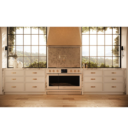 Monogram ZVC48DTB1 48" Custom Brass Wall Hood - Brass
