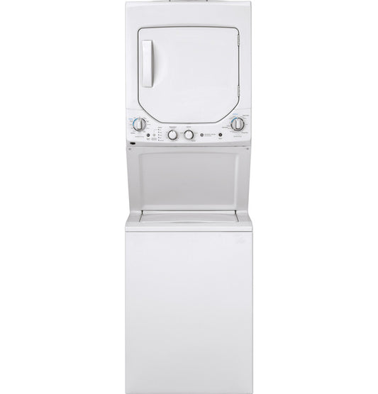 GE® Unitized Spacemaker® 24" electric laundry center – White