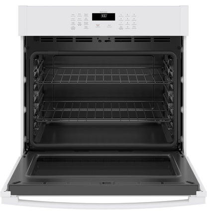 GE® 30" Smart Built-In Self-Clean Single Wall Oven - White