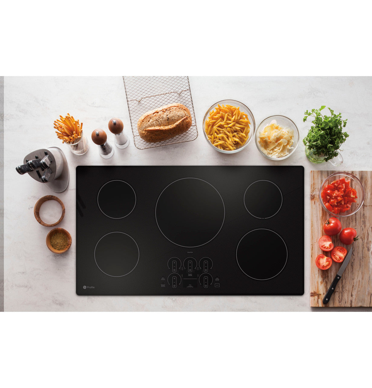 GE Profile PHP7036DTBB 36-inch Built-In Touch Control Induction Cooktop
