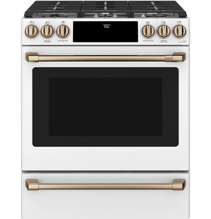 Cafe CGS700P4MW2 30" Smart Slide-In Gas Range with Convection Oven