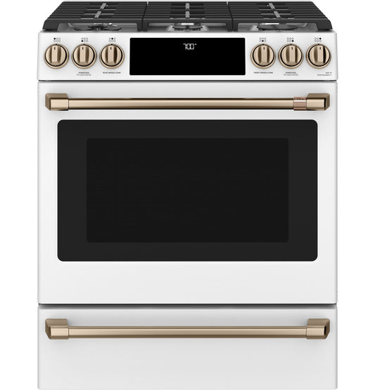 Cafe CGS700P4MW2 30" Smart Slide-In Gas Range with Convection Oven