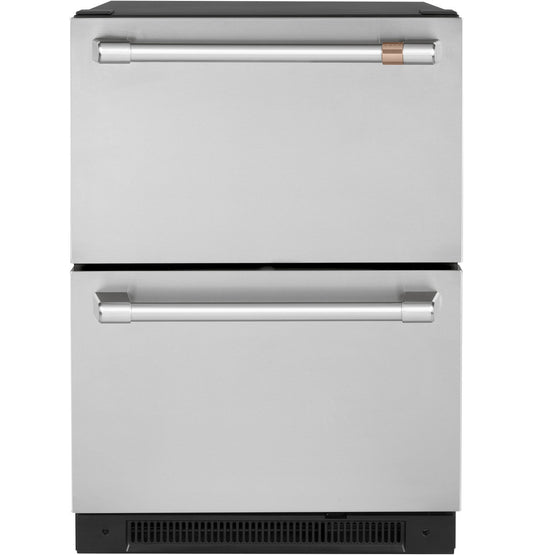 Café CDE06RP2NS1 5.7 Cu. Ft. Built-In Dual-Drawer Refrigerator