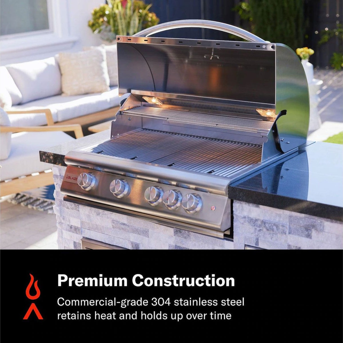 Blaze BLZ-4LTE3 32" Premium LTE+ 4-Burner Built-In Gas Grill