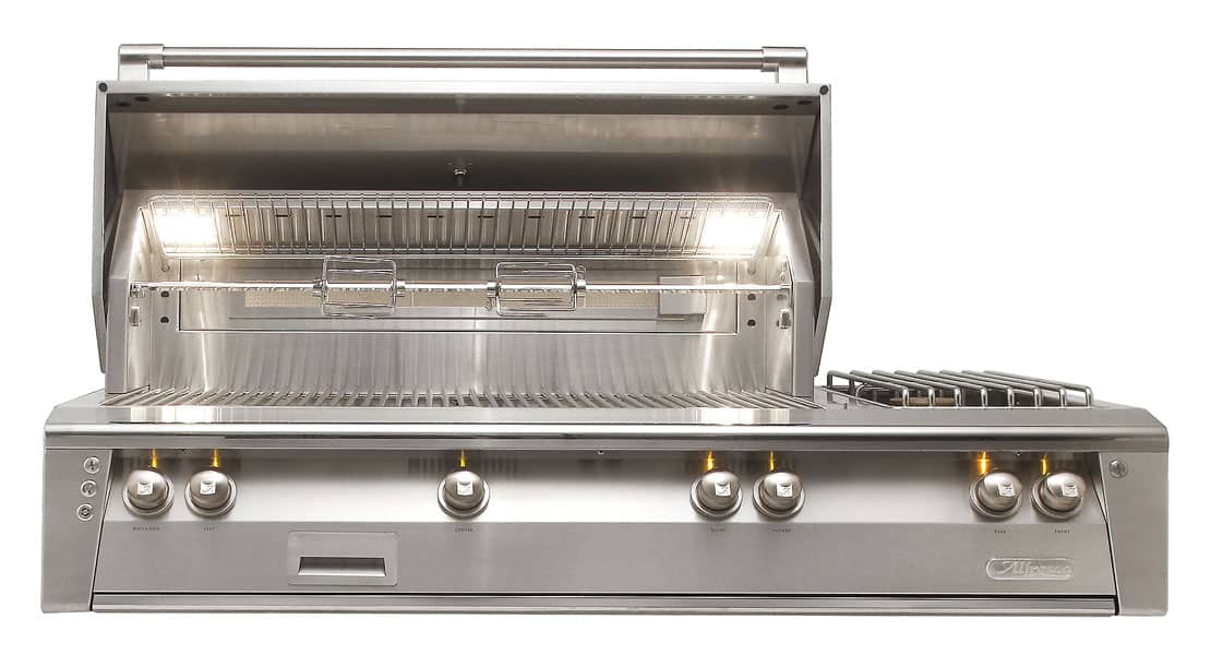 Alfresco ALXE-56 56" Built-In Luxury Gas Grill with Dual Side Burner