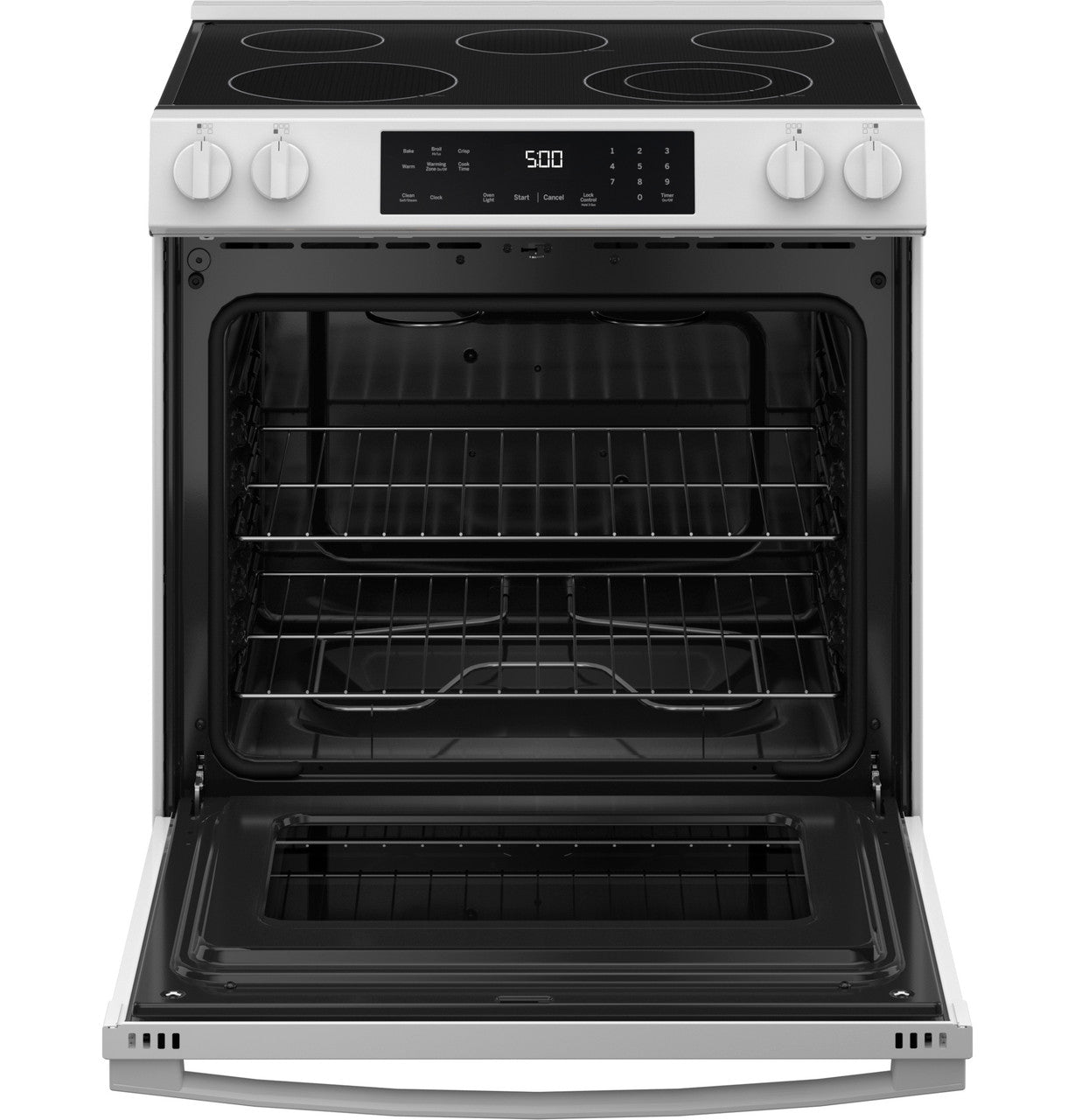 GE GRS500PVWW 30" ENERGY STAR® Slide-In Electric Range – White