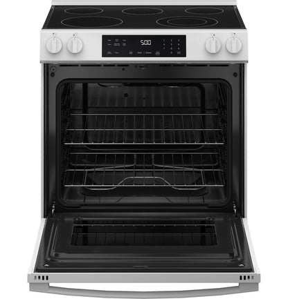 GE GRS500PVWW 30" ENERGY STAR® Slide-In Electric Range – White