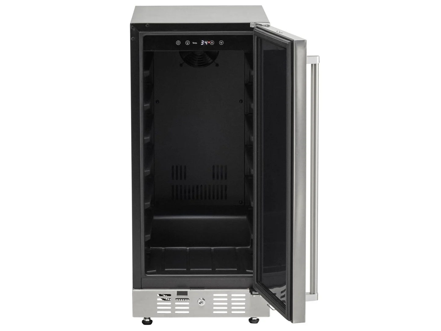 Coyote C115R-S 15" Built-In Outdoor Compact Refrigerator – Stainless Steel