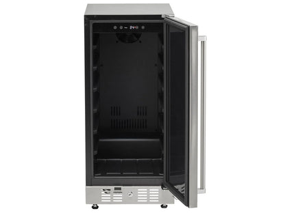 Coyote C115R-S 15" Built-In Outdoor Compact Refrigerator – Stainless Steel