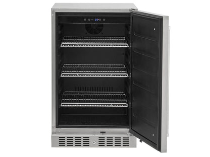 Coyote C121R-S-L 21" Built-In Outdoor Compact Refrigerator – Stainless Steel