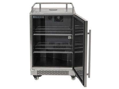 Coyote C124KEG 24" Built-In Outdoor Kegerator – Stainless Steel