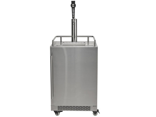 Coyote C124KEG 24" Built-In Outdoor Kegerator – Stainless Steel