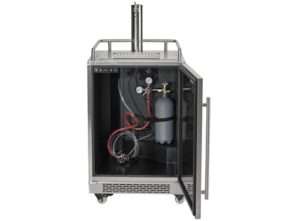 Coyote C124KEG 24" Built-In Outdoor Kegerator – Stainless Steel