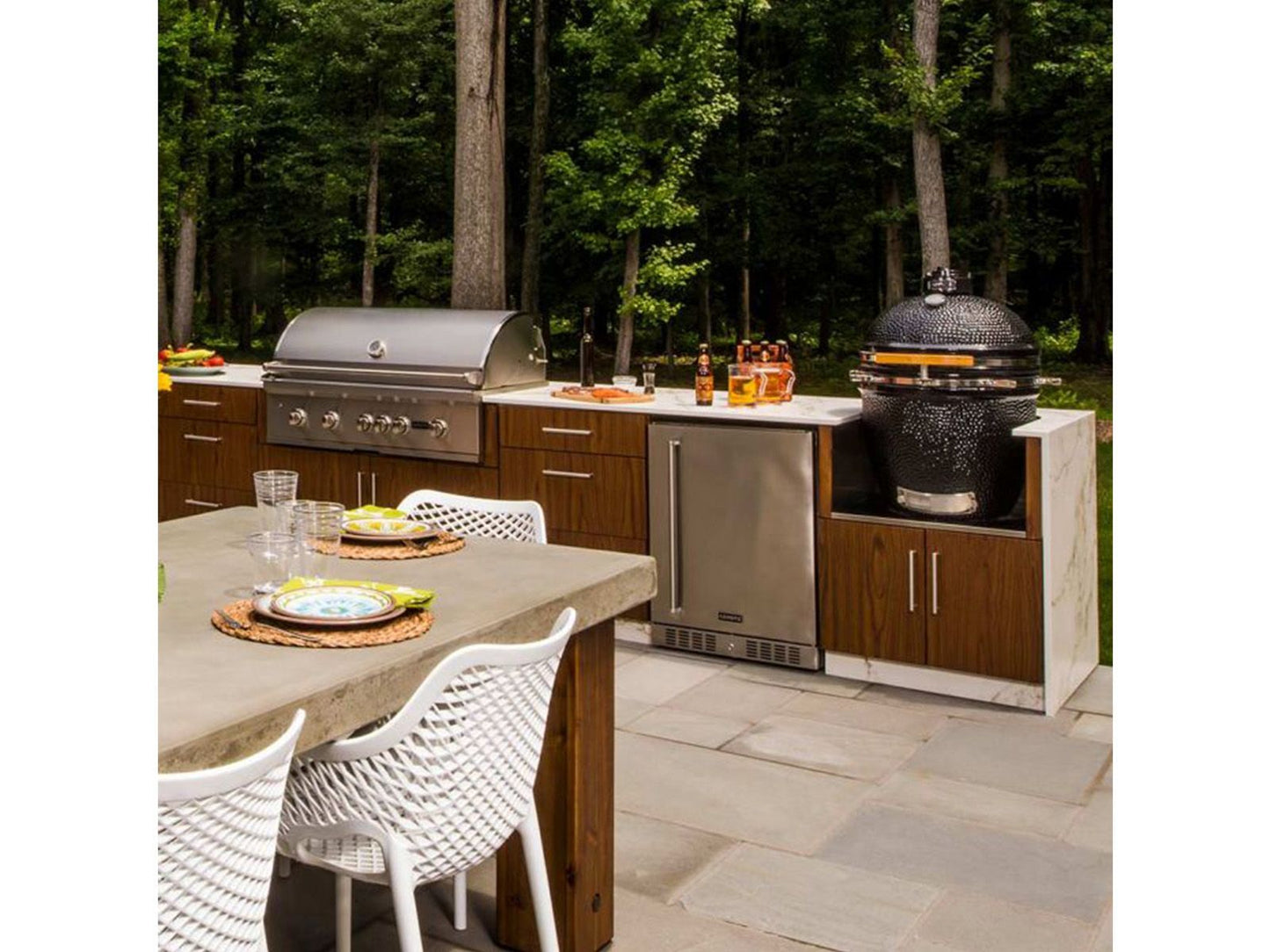 Coyote C1CHCS 22" Asado Built-In Ceramic Charcoal Smoker – Black Ceramic