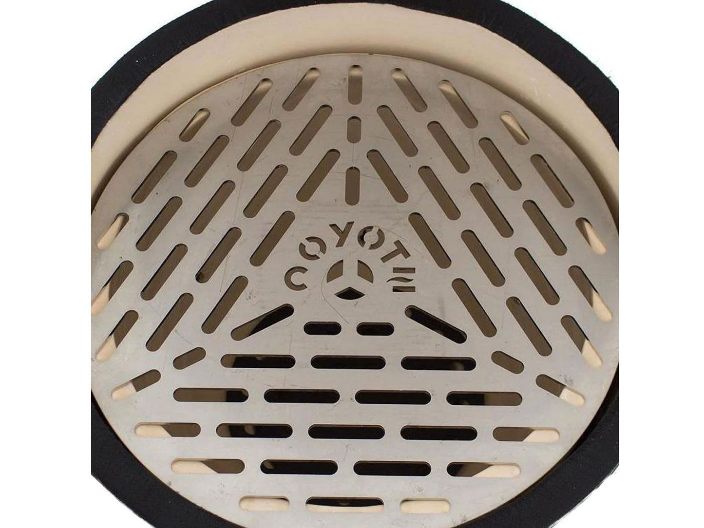 Coyote C1CHCS 22" Asado Built-In Ceramic Charcoal Smoker – Black Ceramic