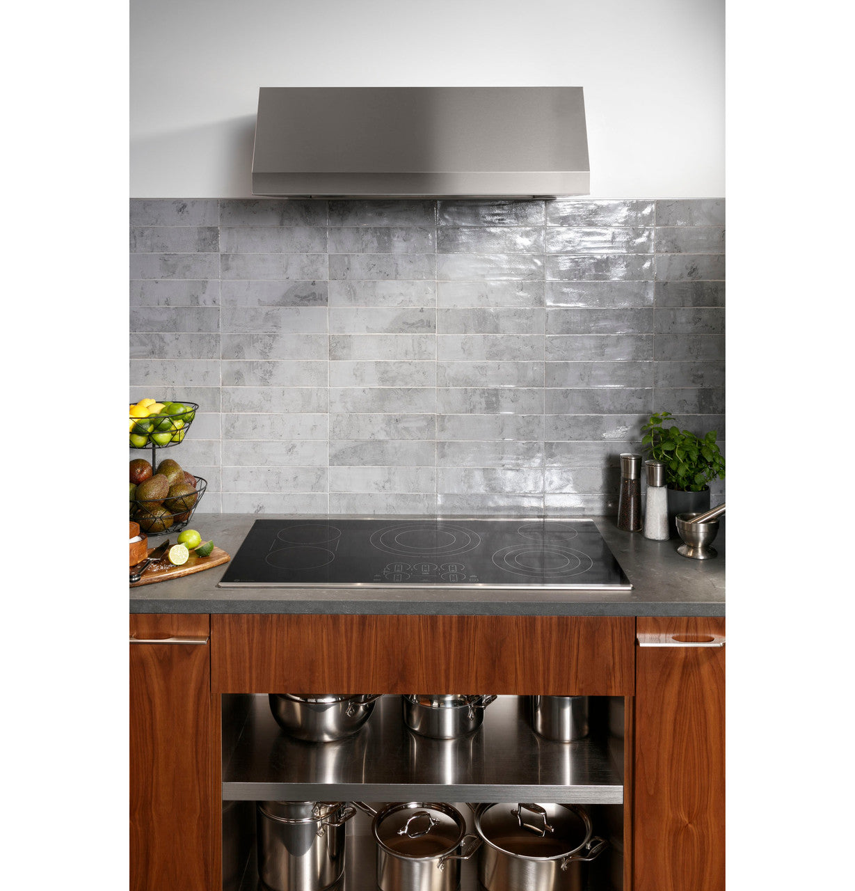 GE Profile PEP9030DTBB 30" Built-In Touch-Control Electric Cooktop – Black