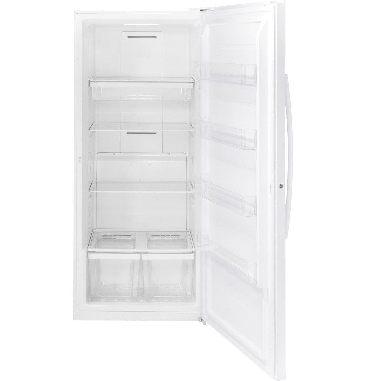 GE FUF21DLRWW ENERGY STAR 21.3 Cu. Ft. Frost-Free Upright Freezer, Garage Ready – White
