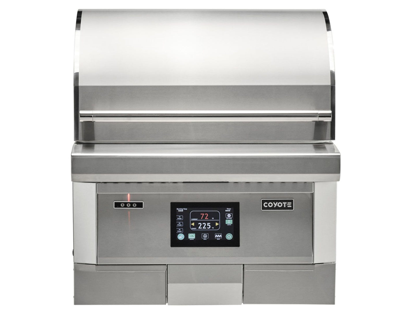 Coyote C2P28 28" Next-Gen Built-In Pellet Grill – Stainless Steel