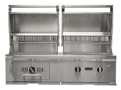 Coyote C3HY50 50" Built-In Hybrid Gas & Charcoal Grill – Stainless Steel