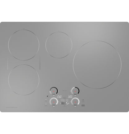 Monogram ZHU30RSTSS 30" Induction Cooktop with Precision Temperature Control - Silver