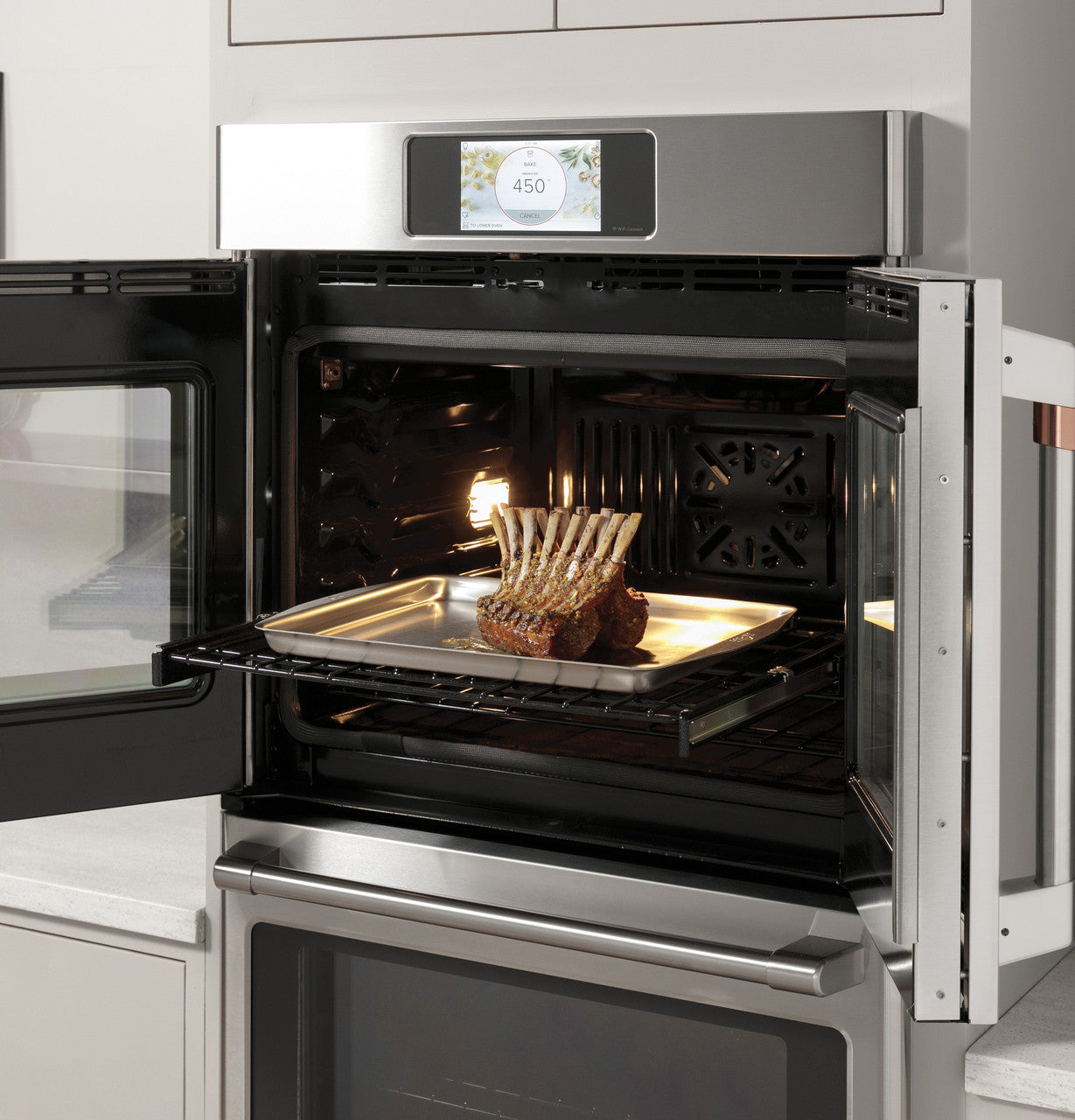 Café CTD90FP2NS1 30" Smart Built-In Convection French-Door Double Wall Oven