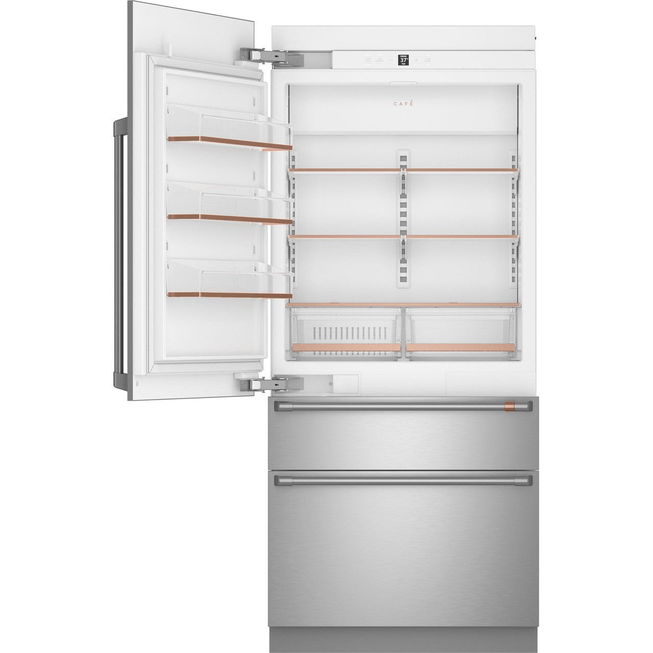 Café CIC36LP2VS1 36" Integrated Bottom-Freezer Refrigerator - Left Hinge