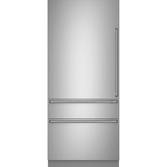 Café CIC36LP2VS1 36" Integrated Bottom-Freezer Refrigerator - Left Hinge