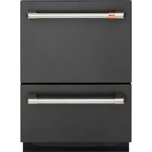 Cafe CDD420P3TD1 24" Double Drawer Dishwasher in Matte Black