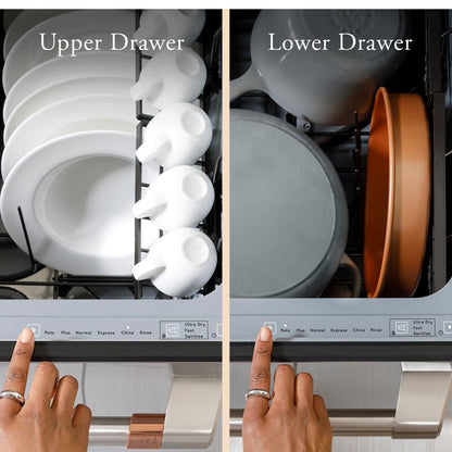 Cafe CDD420P4TW2 24" Double Drawer Dishwasher in Matte White