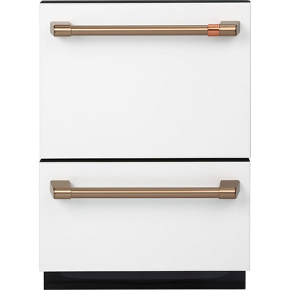 Cafe CDD420P4TW2 24" Double Drawer Dishwasher in Matte White