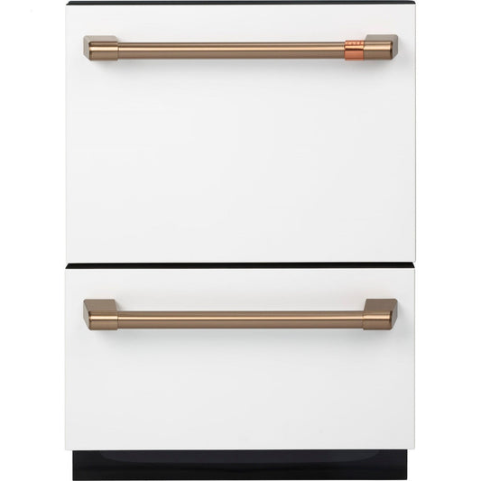 Cafe CDD420P4TW2 24" Double Drawer Dishwasher in Matte White